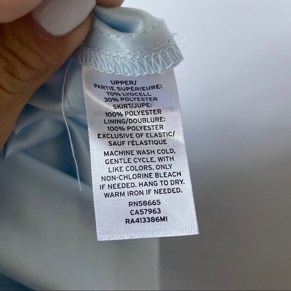 NEW Rachel Parcell Blue Smocked Lace Midi Dress - Picture 8 of 8